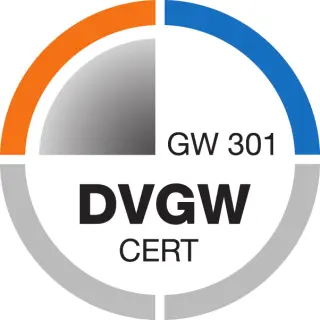 DVGW CERT Zeichen GW 301 – zertifiziertes Fachunternehmen